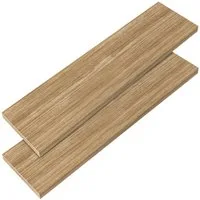 Casaria Wandregal, Eiche Hängeregal mit Halterung 15kg Tragkraft Wohnzimmer Flur 90cm