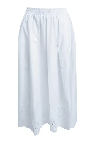 Smith&Soul - Skirt With Borderie Anglaise white - Gr. - XL