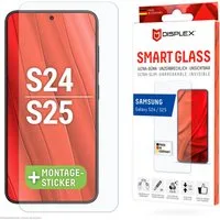 Displex Displayschutzglas Smart Glass für Samsung Galaxy S24, Samsung Galaxy S25, Displayschutzfolie Displayschutz kratzer-resistent 9H unzerbrechlich