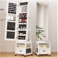 GarveeMore Schmuckschrank Schmuckschrank mit Spiegel Spiegelschrank Schmuck-Organizer