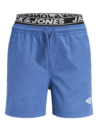 JACK&JONES - JPSTMAUI SURF DOUBLE WB SWIMSHORT SN JNR Blau - Gr. - 140