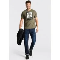Timberland T-Shirt STACK LOGO Colored Short Sleeve Tee mit markantem Logo-Design, Kurzarm, aus Baumwolle