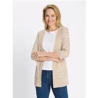 Sieh an! Shirtjacke Long-Shirtjacke 3/4-Arm