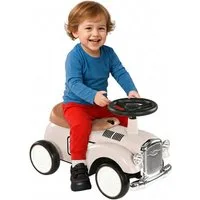 AIYAPLAY Rutscher Kinderfahrzeug, Kinderauto mit Stauraum, Kippschutz, für 1-3 J., (Rutscherfahrzeug, 1-tlg., Kinder Rutschauto), Creme, 58 x 27 x 35 cm