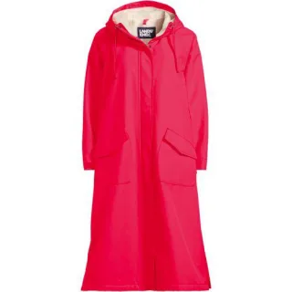 Umziehmantel mit Teddyfutter, Damen,  Pink, Polyester, by Lands' End