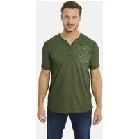 Jan Vanderstorm T-Shirt GODBERT mit Serafino-Ausschnitt