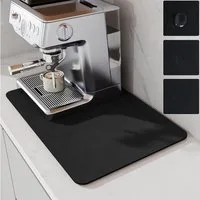 FELIXLEO Abtropfmatte Kaffeematte saugfähig 50x30 cm Küchenmatte Kaffeemaschine
