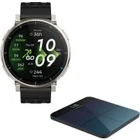 Amazfit SET: Smart Scale Personenwaage + Active 3 Premium Smartwatch (Amazfit OS), Hyrox Race Mode