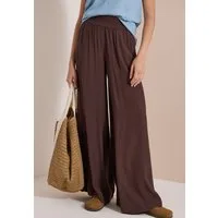 CECIL Stoffhose Loose Fit, Viskose, feine Struktur