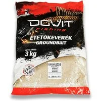 DOVIT FISHING Kunstköder 3kg Grundfutter Ananas - Karpfenfutter Lockfutter Angelfutter Feeder, Für Karpfen, Brassen, Schleien, Rotaugen, Karausche, Graskarpfen