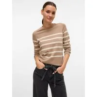 Vero Moda Rundhalspullover VMSABA PLAIN LS O-NECK PULLOVER GA NOOS