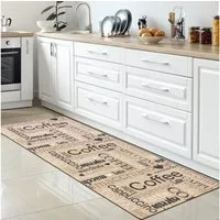 Carpetia Küchenläufer Küchenteppich Modern, rechteckig, Höhe: 5 mm, rutschhemmender Rücken, pflegeleicht, robust