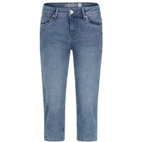 SUBLEVEL Caprijeans Damen Denim Caprihose im 5-Pocket-Style Stretch-Denim, knielang