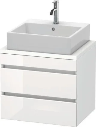 Duravit DuraStyle Konsolenwaschtischunterbau wandhängend Weiß Hochglanz & Matt 600x478x512 mm - DS53 DS530502218