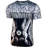 Baxboy T-Shirt Baxboy Moderner Männer Kurzarm Allover Print T-Shirt 220-229