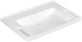 Villeroy & Boch Waschbecken ViCare 800x550mm Rechteck ohne Überlauf Weiss Alpin CeramicPlus 4A6883R1