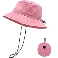 FOUORTUNATE-BEE Fischerhut Fischerhut Sommer Outdoor Sonnenhut Herren Damen faltbar leicht Faltbarer Fischerhut mit Kordel Outdoor Wandern Reisen Strand