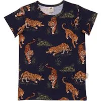Walkiddy T-Shirt Walkiddy Tiger & Leopard Bio Baumwolle GOTS Dunkelblau - Bio Baumwolle,GOTS, Kinderbekleidung,nachhaltige Klamotten
