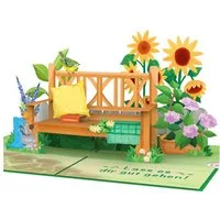 papercrush Abschiedskarte Alles Gute zum Ruhestand Gartenbank Pop-Up Karte, Handgemacht