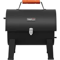Royal Gourmet Holzkohlegrill Tragbarer Campinggrill Kohle Tischgrill Klappgrill für Garten Picknick, mit Schnappverschluss und Holzgriff