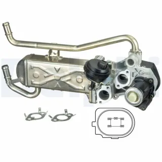 Delphi AGR-Ventil Seat Ibiza Skoda Fabia Roomster VW Polo