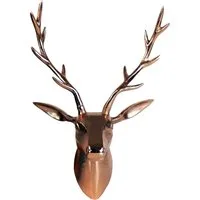 ARTRA Dekogeweih Deko Geweih Hirschkopf "Kupfer" Größe: L Wandfigur Hirsch Hirschgeweih (1 St)