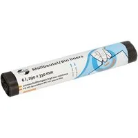 Deiss Müllbeutel UNIVERSAL PLUS®, extrem reißfest, 6 Liter, 50 Stück/Rolle, grau