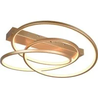 TRIO Leuchten LED Deckenleuchte DARVIN, LED Deckenlampe 34W 4500 Lumen, dimmbar Lichtfarbe einstellbar, Dimmfunktion, LED fest integriert, warmweiß - kaltweiß, CCT 2300/3000/4000K warmweiß-kaltweiß, Deckenlampe Büro Wohnzimmer