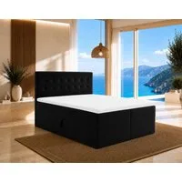 Best for Home Boxspringbett Polsterbett mit 7-Zonen-Taschenfederkernmatratze und Schubladen (Komplettset (Boxspringbett inkl. 2 Matratzen, Topper & Stauraum-Schubladen), 6-St., 140x200 160x200 180x200 200x200 cm)
