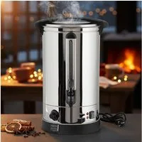 Melko Heißgetränke- und Glühweinautomat Glühweinkocher Einkochautomat Glühwein 7 L Thermostat Tee Analog Topf, 1500 W, Schaltet sich bei Überhitzung automatisch ab