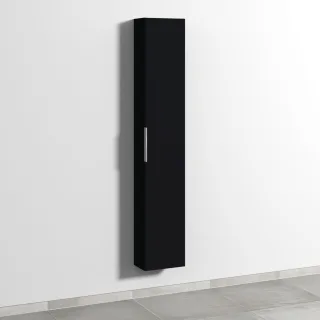 Sanipa 3way Hochschrank mit 1 Tür, Schwarz-Matt UF16108