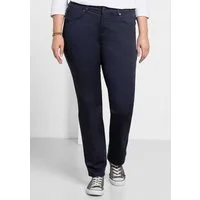 Sheego Jerseyhose Stretch-Hose normal elastische Twill-Qualität