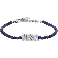 Diesel Armband Schmuck Geschenk Edelstahl Armschmuck Armkette FONT, mit Achat