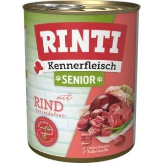 RINTI Kennerfleisch Nassfutter Hund, Senior, Dose Rind 24x800 g
