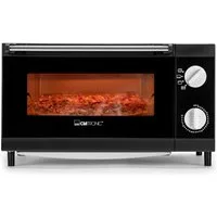 CLATRONIC Minibackofen MPO 3520, Pizzaofen zum Grillen & Aufbacken mit 12L Backraum