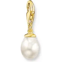 THOMAS SABO Charm-Einhänger Perle vergoldet, mit Süßwasserzuchtperle
