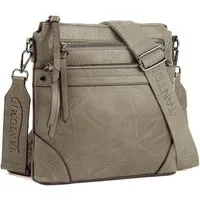 TANTOMI Schultertasche Mittelgroß Umhängetasche Damen mit RFID-Kartenfächern, Crossbody Bag Damen für Pendler und Reisen mit Abnehmbarem Riemen