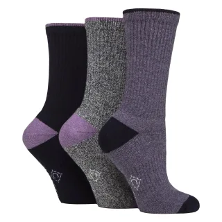 3 Paar Damen Wasserabweisende Mittelschwere Outdoor-Socken für Wandern & Spaziergänge