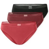 Schiesser Rioslip Modern Multipacks (3er Pack) Spitzenbänder, Baumwollmischung, Single Jersey