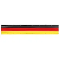 Taffstyle Fahne  Deutschland XXXL Balkonflagge Umrandung 500cm x 83cm Sichtschutz (Deutschland Fanbanner für Balkon Garten Zaun Fußball und Public Viewing), doppelt genähnt