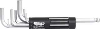 KS Tools 3 in 1 Innen6kant-Winkelstiftschlüssel-Satz,8-tlg lang, Kugelkopf - 151.2100