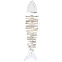 Deko-Impression Dekohänger Großer Hänger Fisch Fischgräte Girlande Treibholz maritime Deko 80 cm (1 St)
