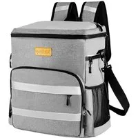 kowdom Kühltasche Isolierte Kühltasche 30L faltbar wasserdicht – für Camping & Strand, 30 l, 30L, 5-lagige Isolierung, 24h kühl, auslaufsicher, PVC-frei