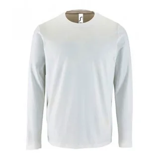 SOLS Herren Imperial Langarm T-Shirt (Weiß)