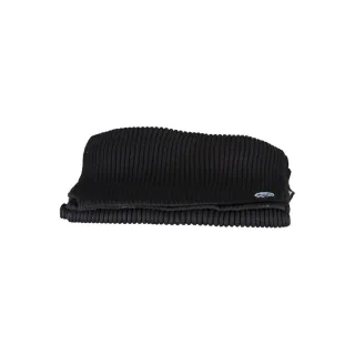 Rippstrickschal Schwarz