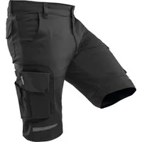 Qualitex Workwear Arbeitsshorts kurze Arbeitshose Herren Stretch, Cordura, Handwerk & Sommer Shorts