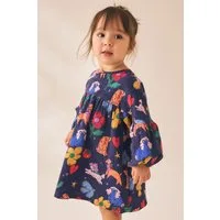 Next Shirtkleid Langärmeliges Kleid mit Print (1-tlg)