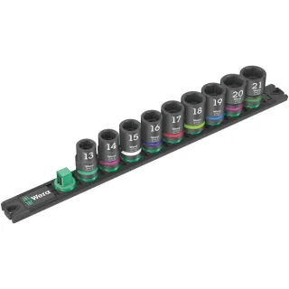 Wera Nuss-Magnetleiste C Impaktor 1 Steckschlüsseleinsatz-Satz, 1/2"-Antrieb, 9-teilig - 05005490001
