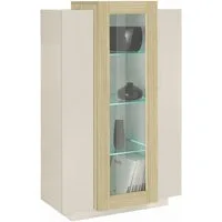 Home affaire Vitrine Coro, Vitrine, Glasvitrine, Vitrinenschrank, Stauraumvitrine 3 Türen davon 1 Glastür, 9 Fächer, Doppeltiefe, Höhe 120,5cm