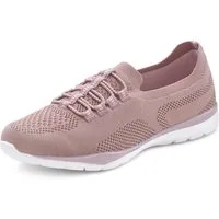 LASCANA Slipper, Halbschuh, Slip-On-Sneaker, Sneaker aus leichtem Textil-Material VEGAN